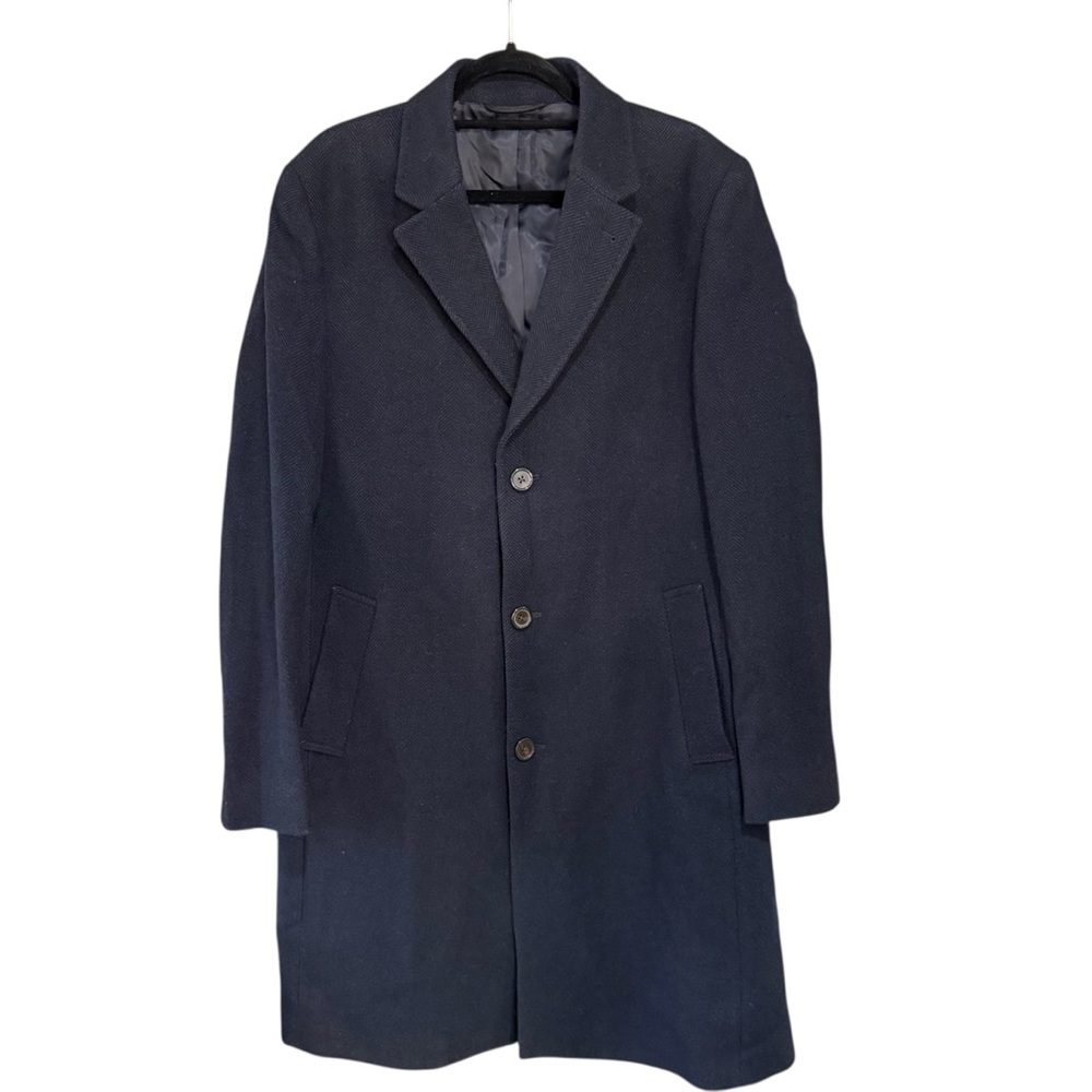 Lauren Ralph Lauren Herringbone Trench Overcoat Men’s Size 40 L